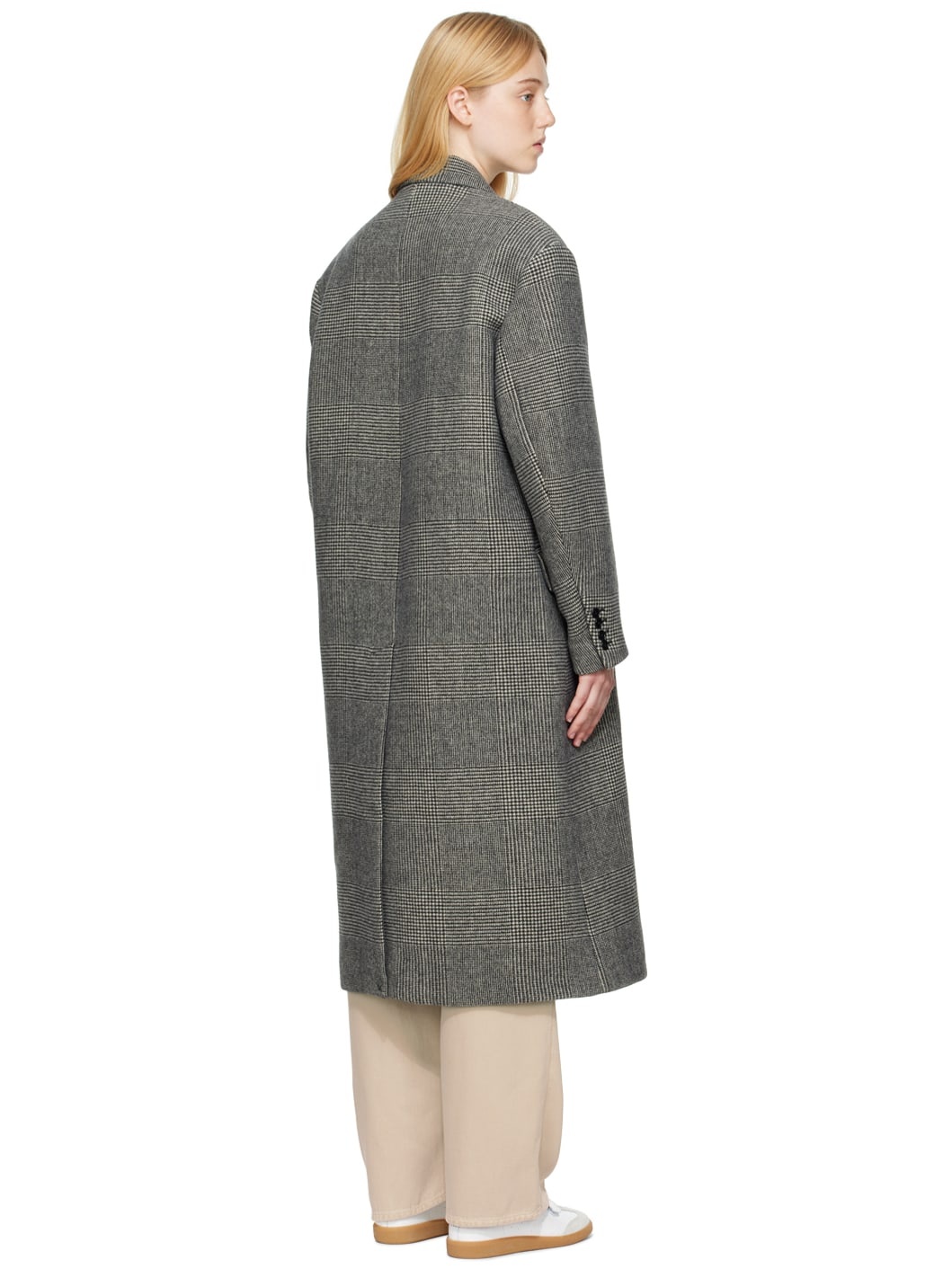 Black & Off-White Lojimiko Coat - 3