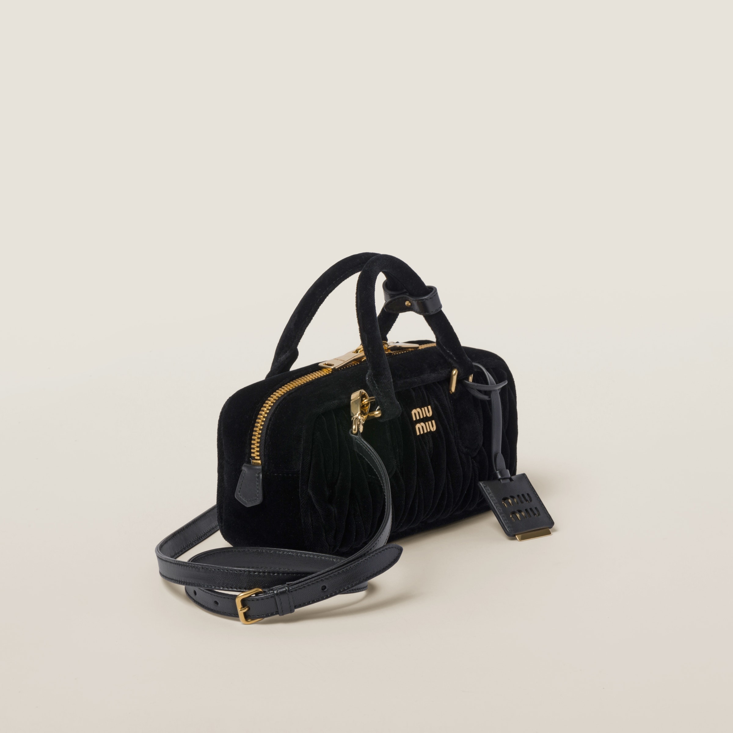 Arcadie Matelassé velvet bag - 3