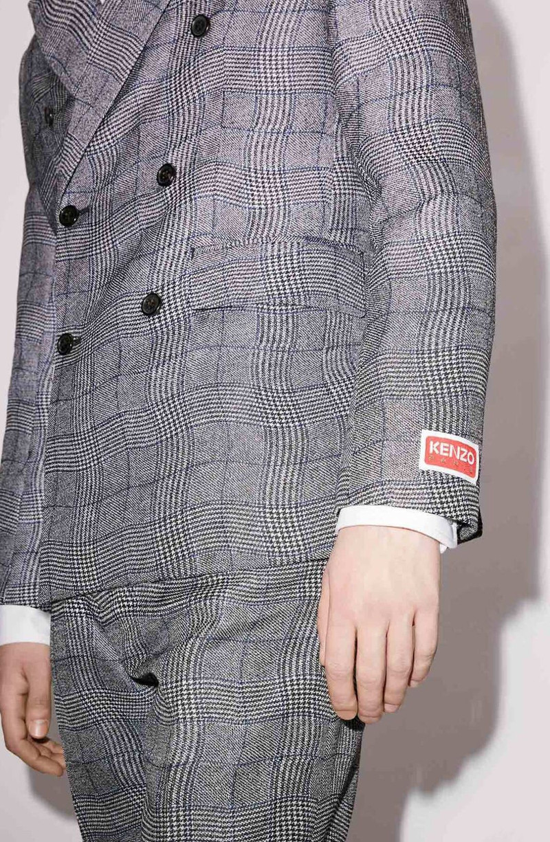 'Wavy Check' suit jacket 7