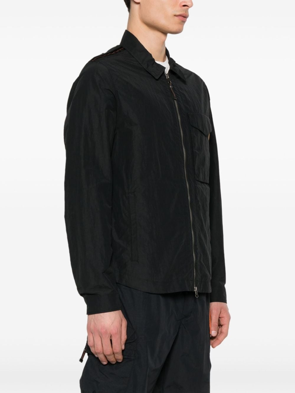 Rayner logo-patch shirt jacket - 3