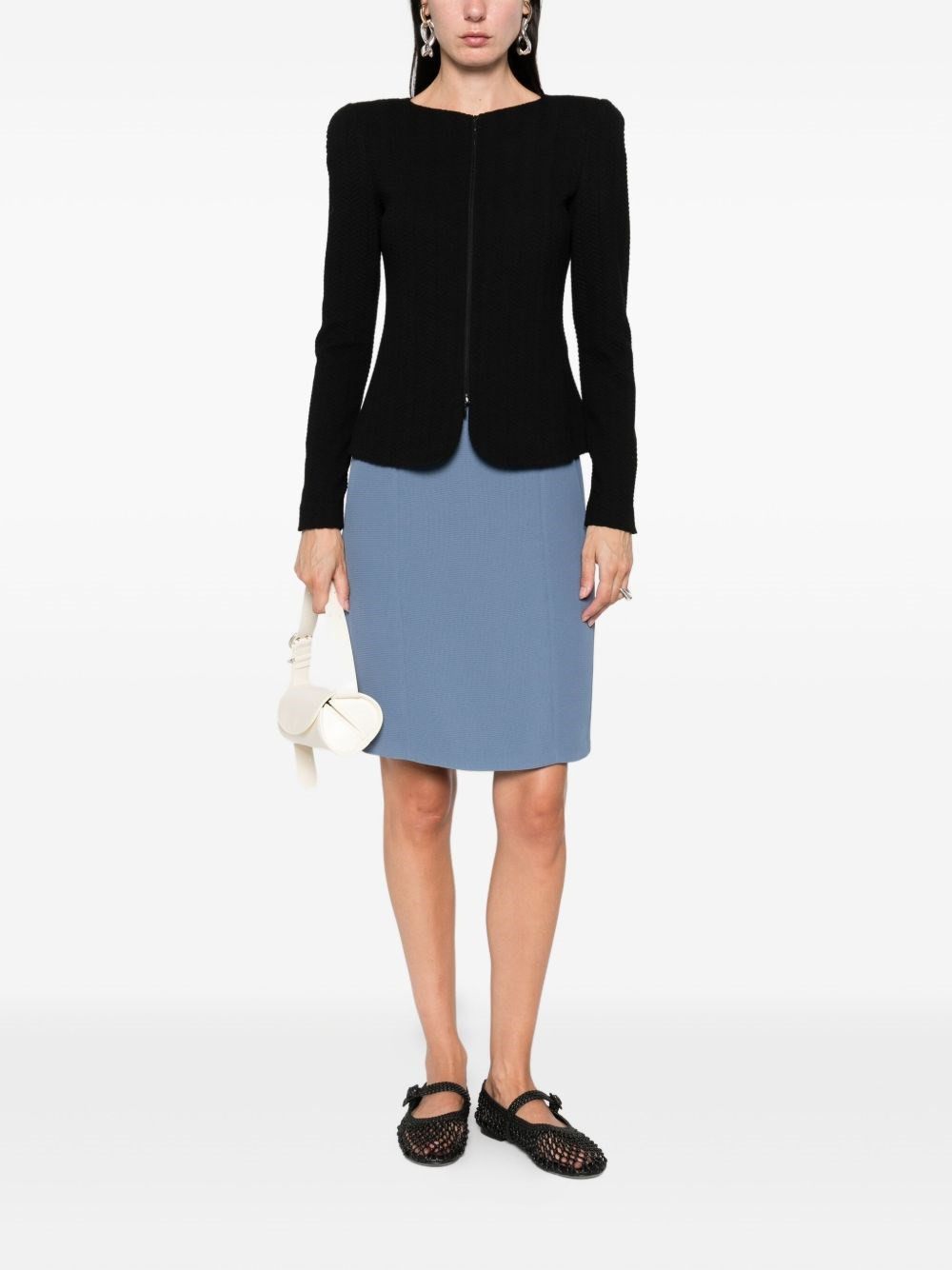 Cotton blend blazer jacket - 2