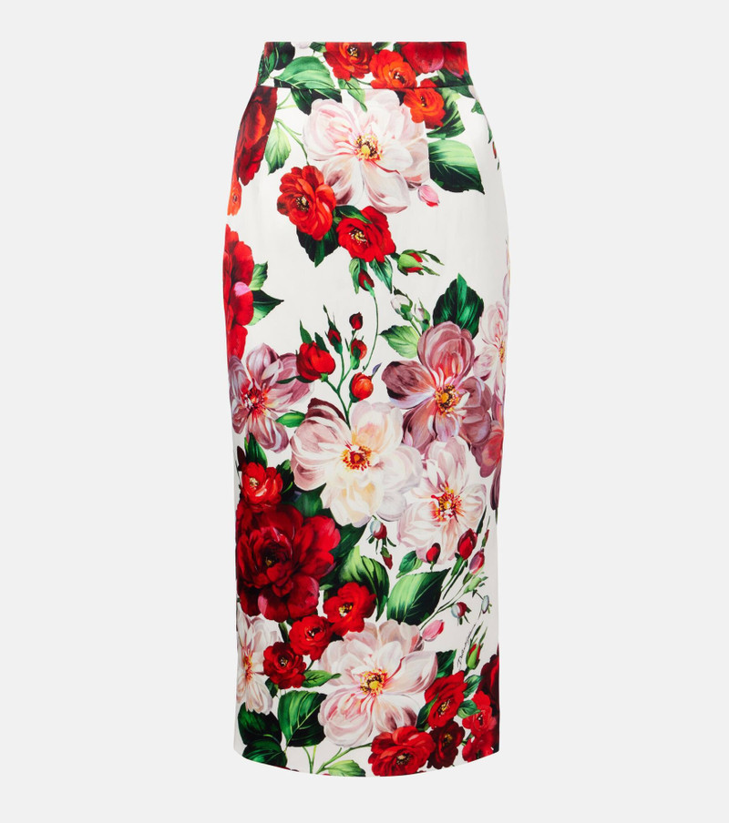 Floral midi skirt 1