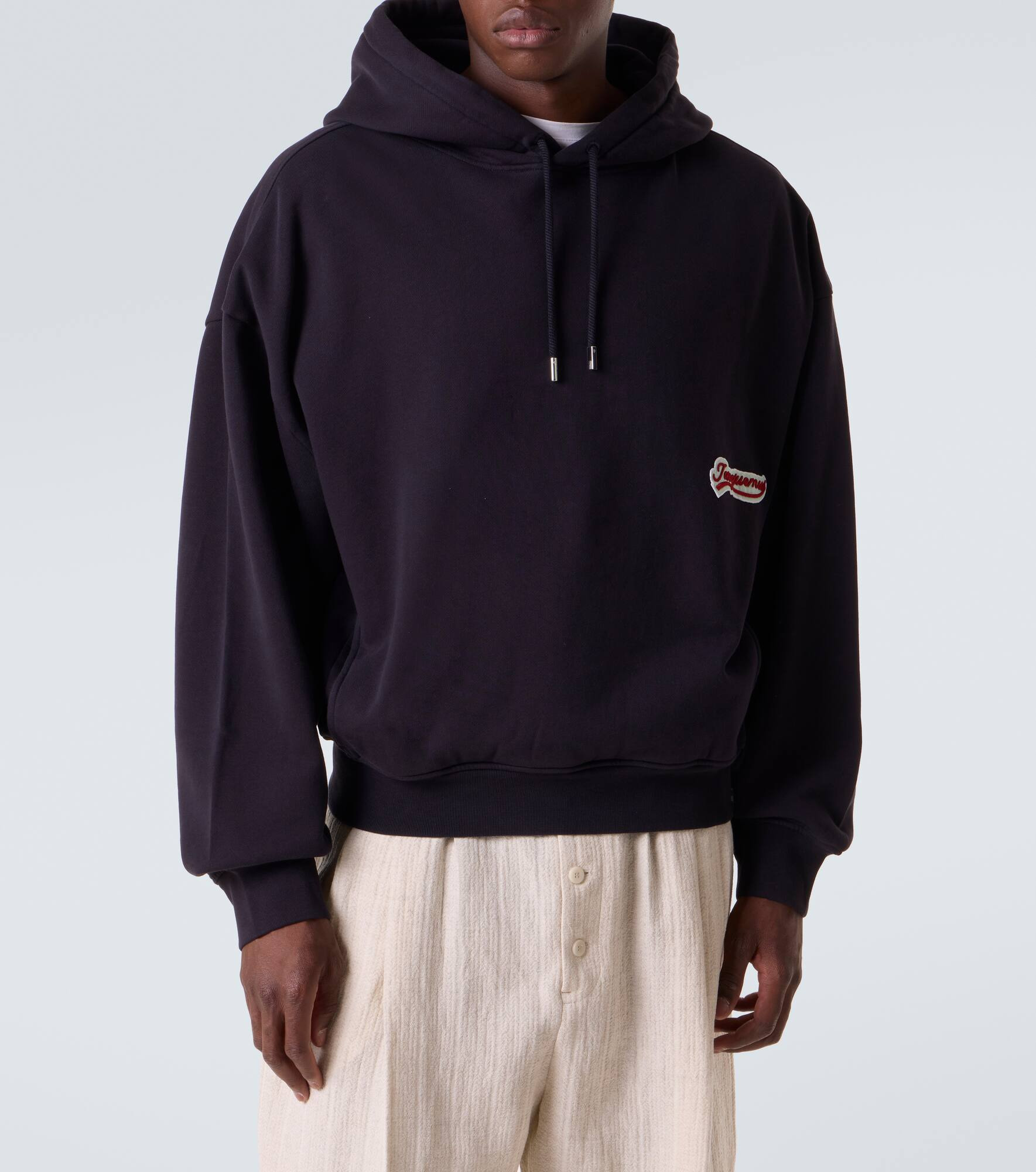Montaigne logo cotton fleece hoodie - 3