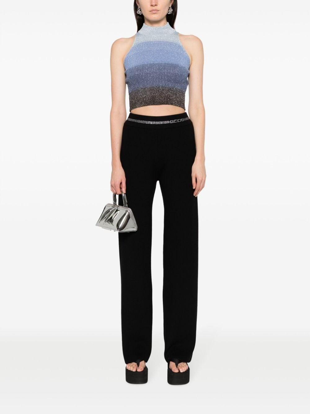 Bling straight-leg trousers - 2