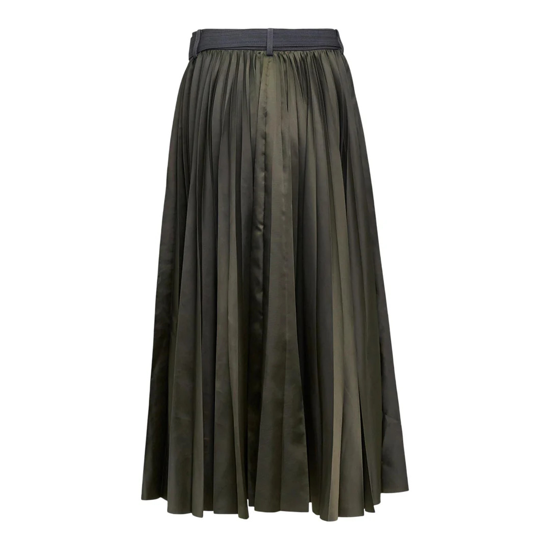 Stripe Doeskin Skirt - 2