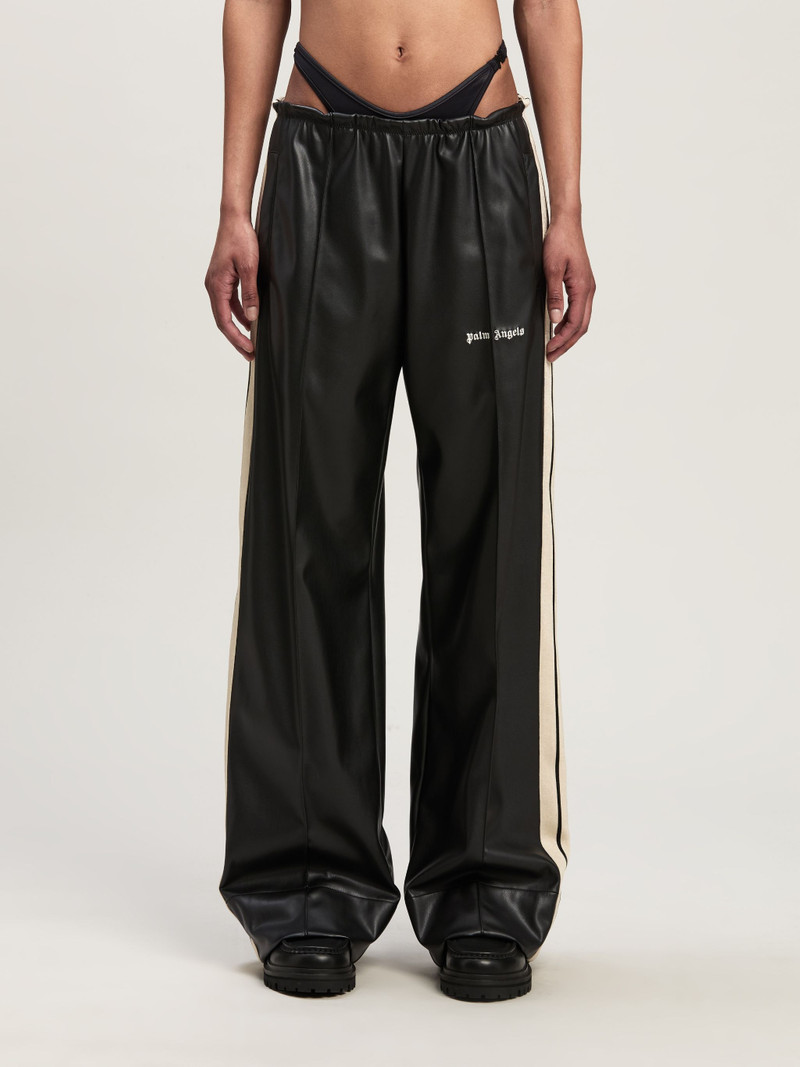 Leather Effect Track Pants 3