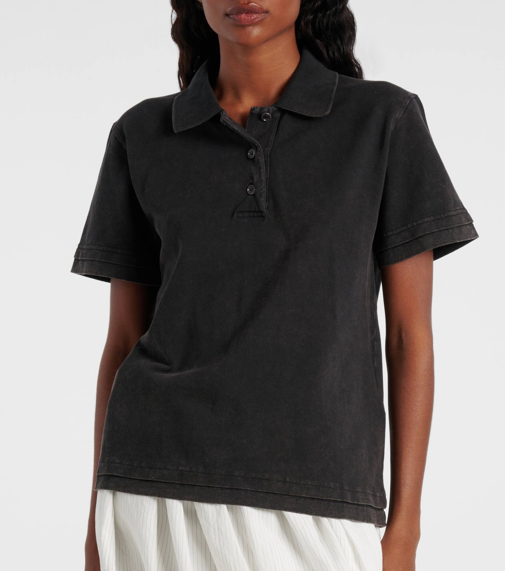 Cotton piqué polo shirt - 6