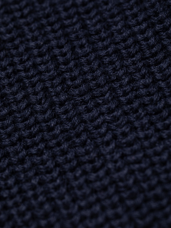 August Rib Cotton Sweater Navy - 6