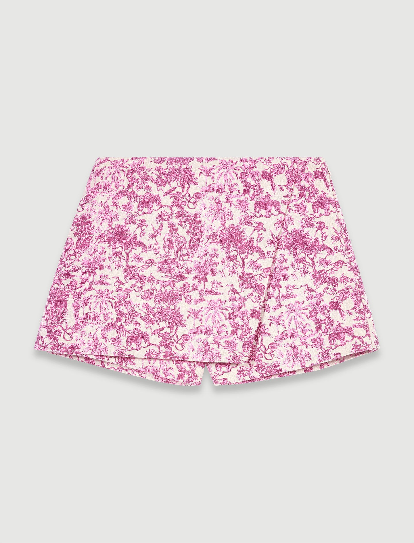 Layered Toile de Jouy shorts - 1