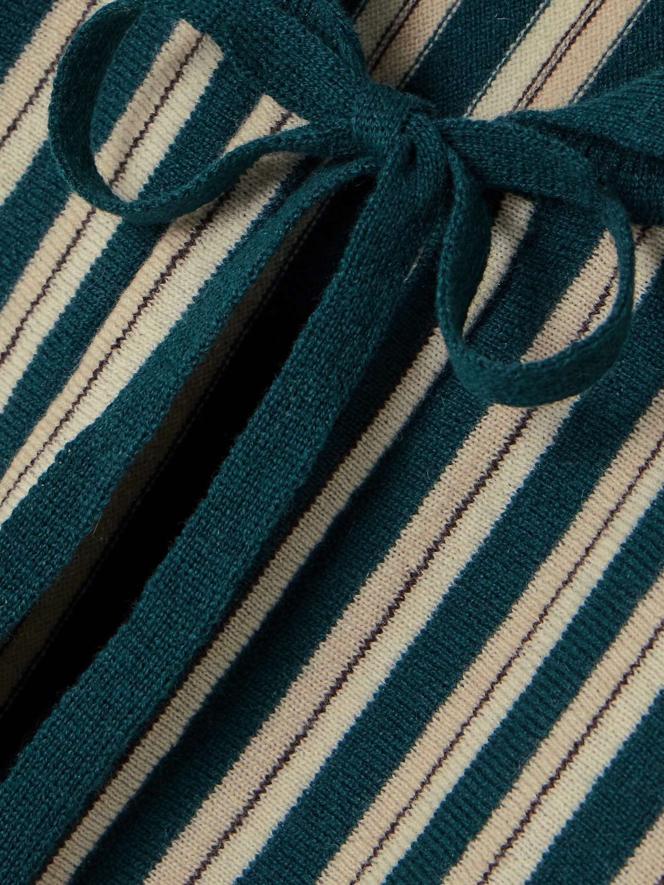 Hogan striped wool and cashmere-blend cardigan - 4