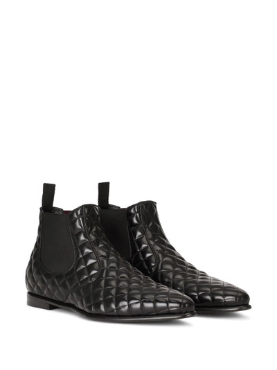 Dolce & Gabbana diamond-quilted boots outlook