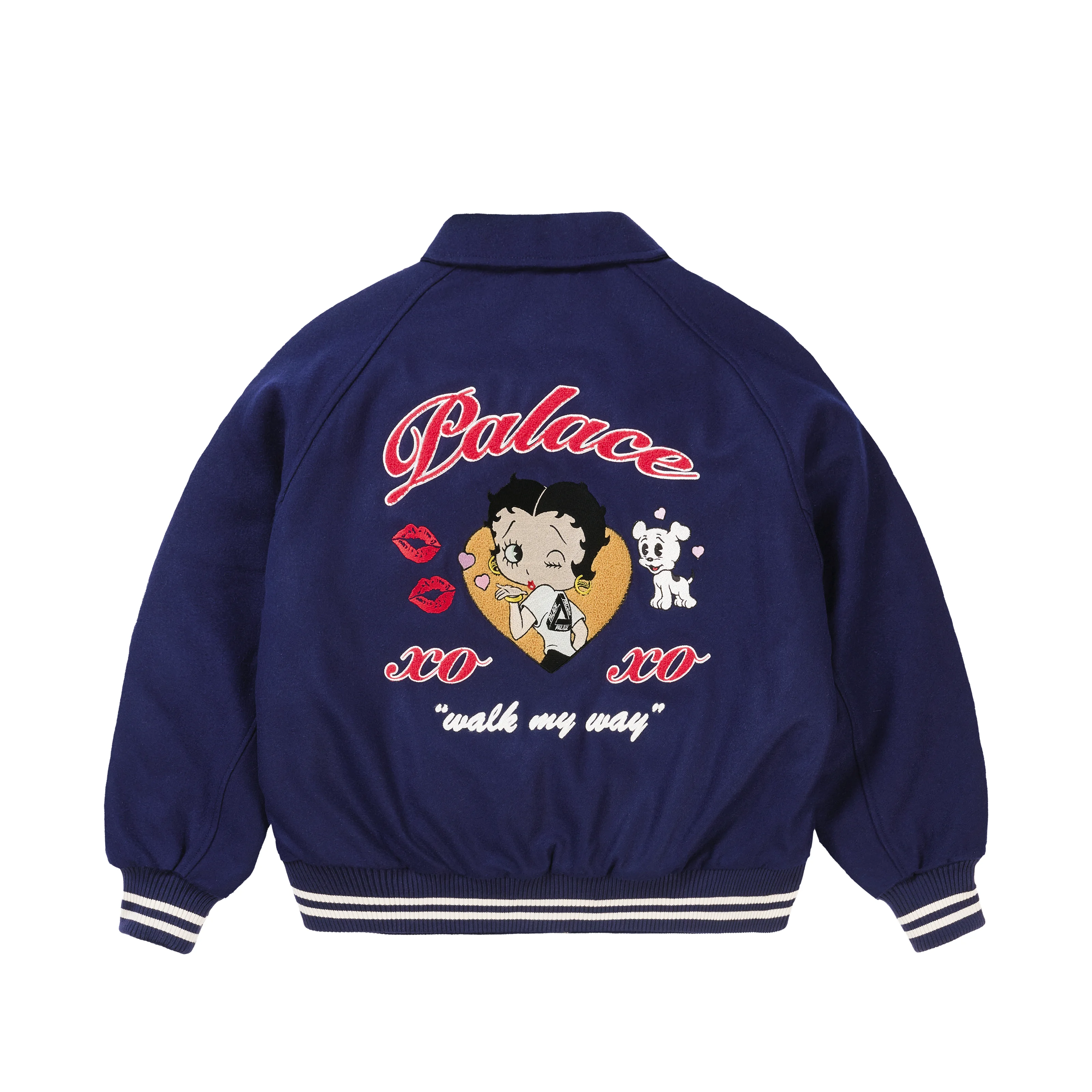 BETTY BOOP VARSITY JACKET NAVY - 1