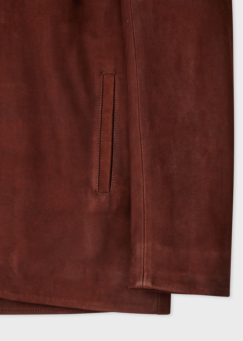 Brown Nubuck Leather Jacket 3