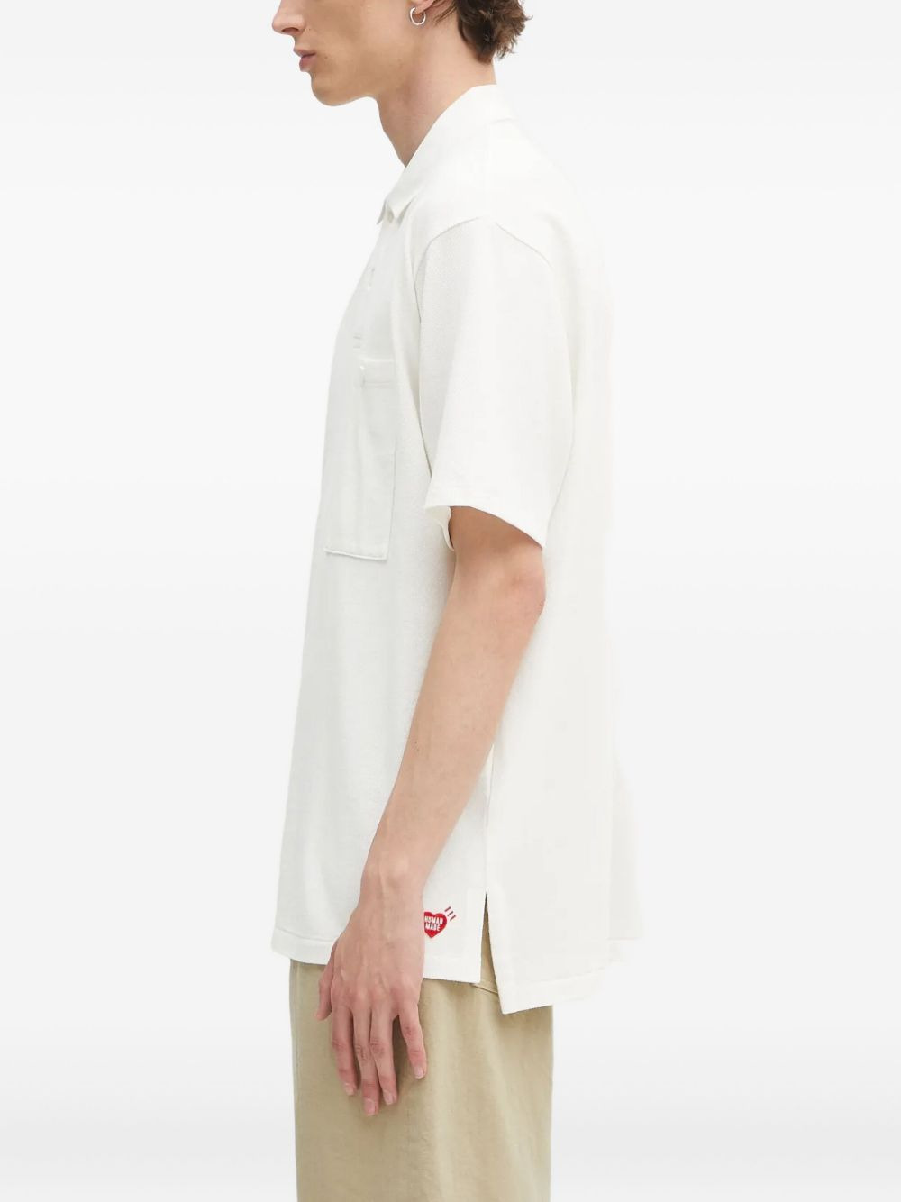 pocket-embroidered polo shirt - 3