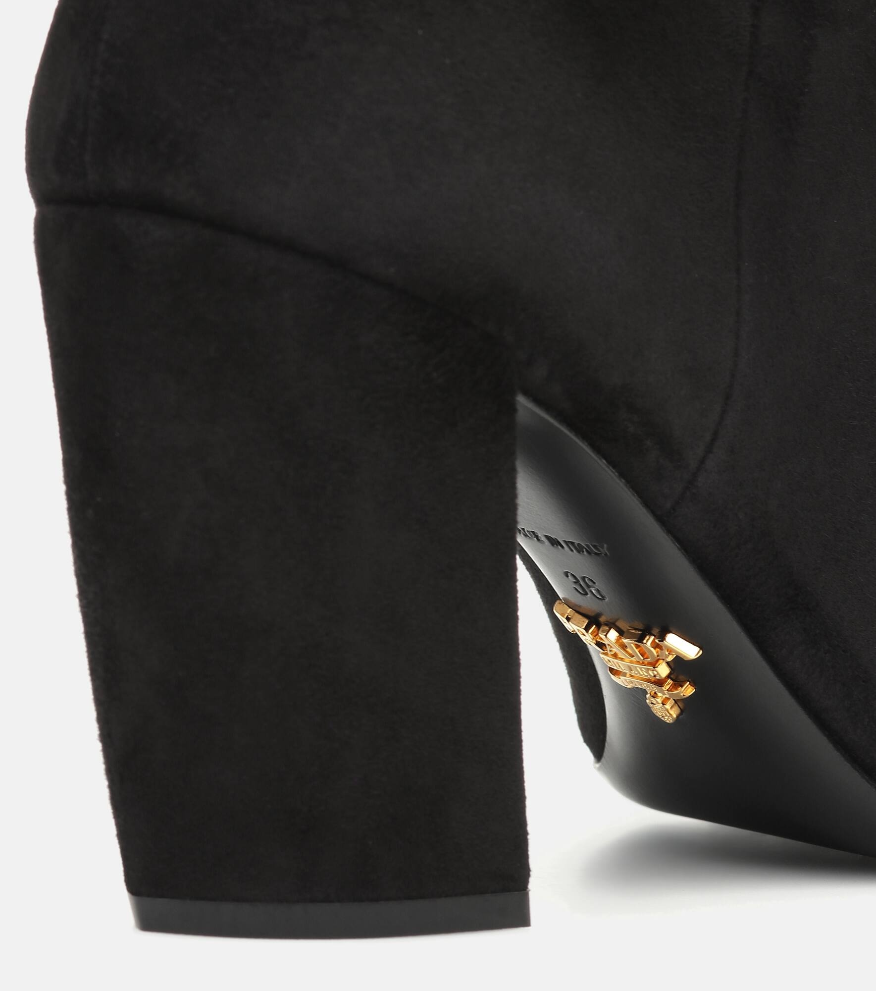 Suede over-the-knee boots - 6