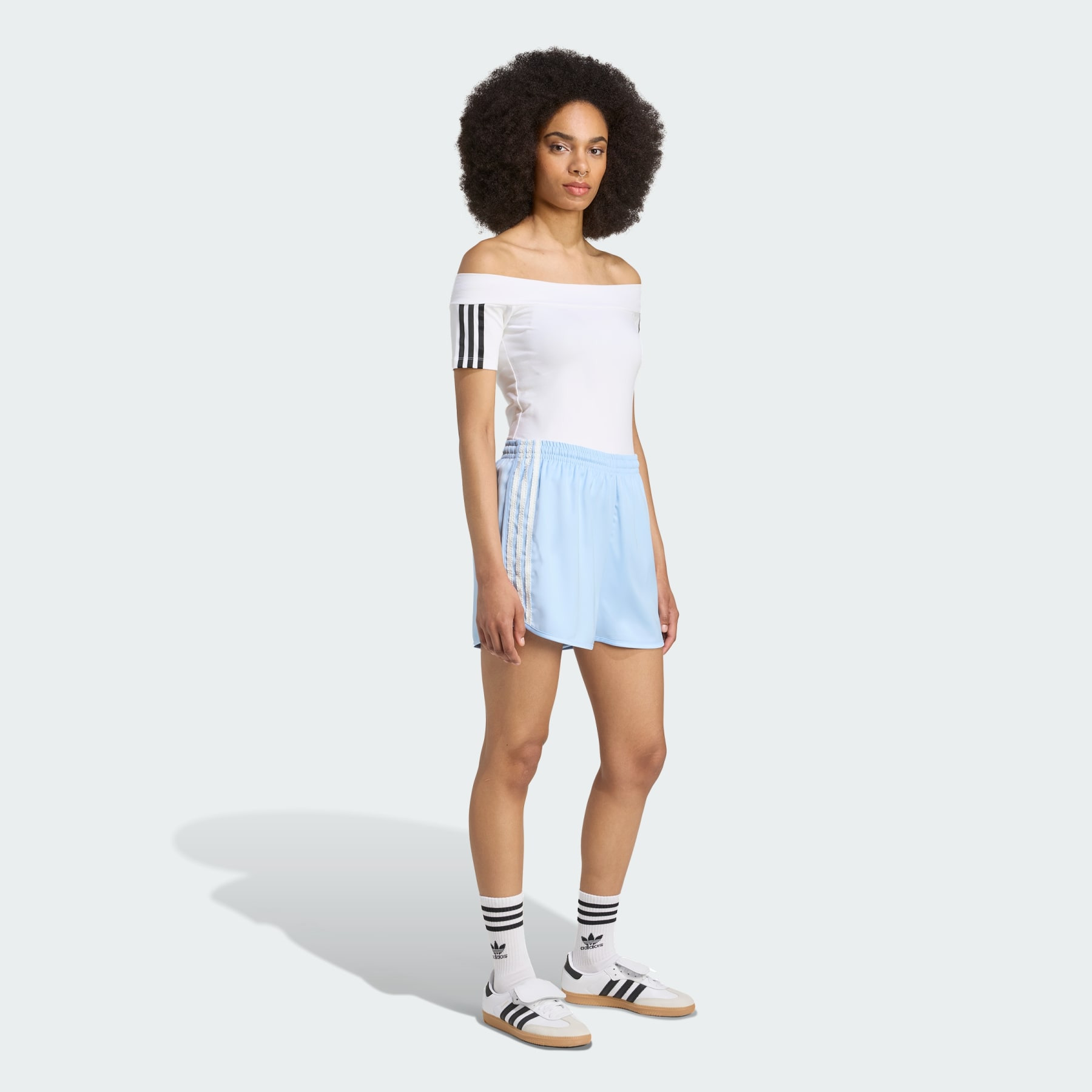 adidas Originals Satin Shorts Ruffle 3-Stripes - 4