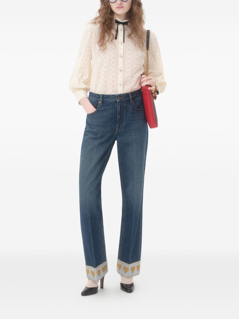 high-waisted boyfriend jeans - 2