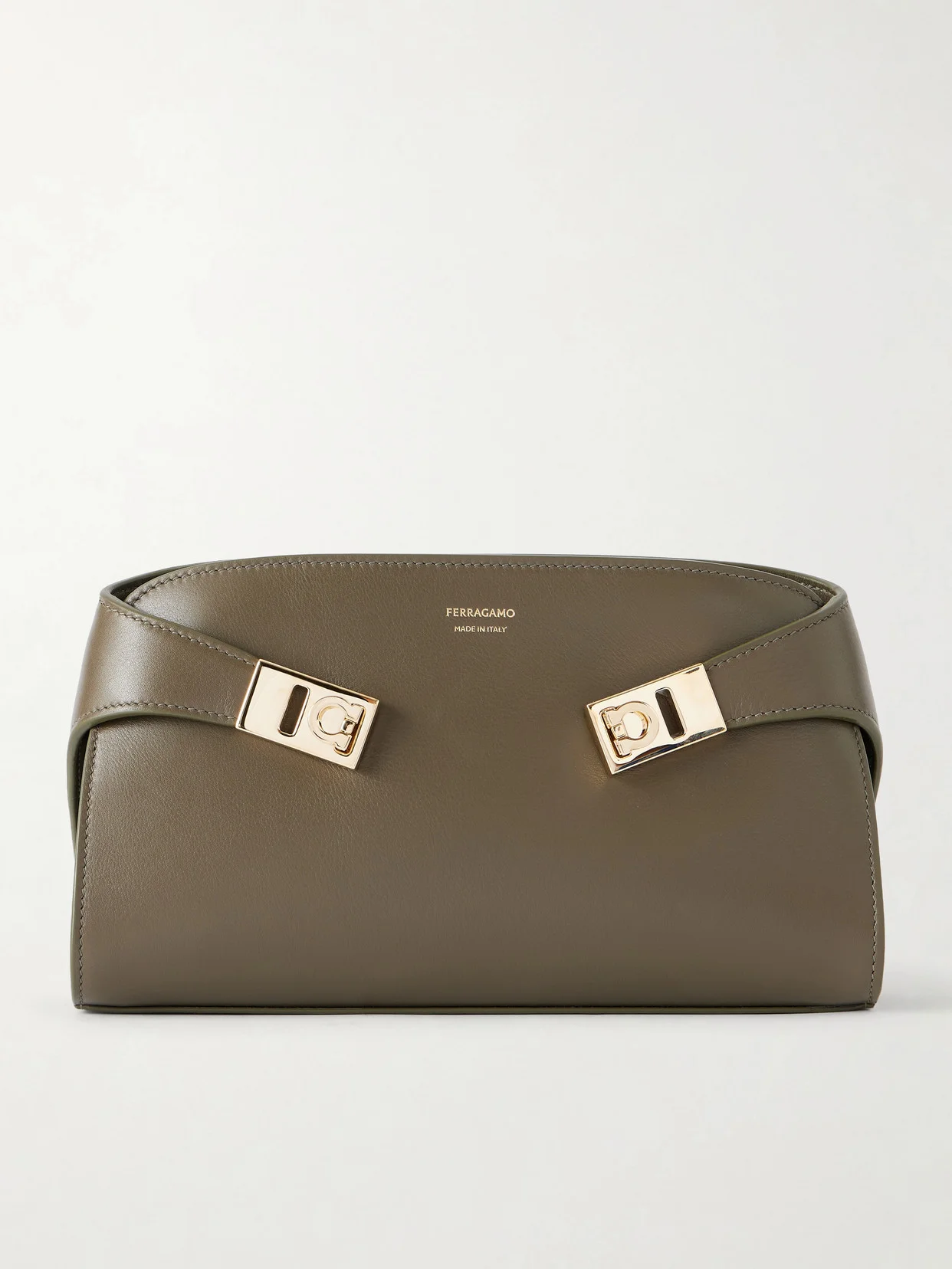Hug Embellished Textured-leather Shoulder Bag - 1