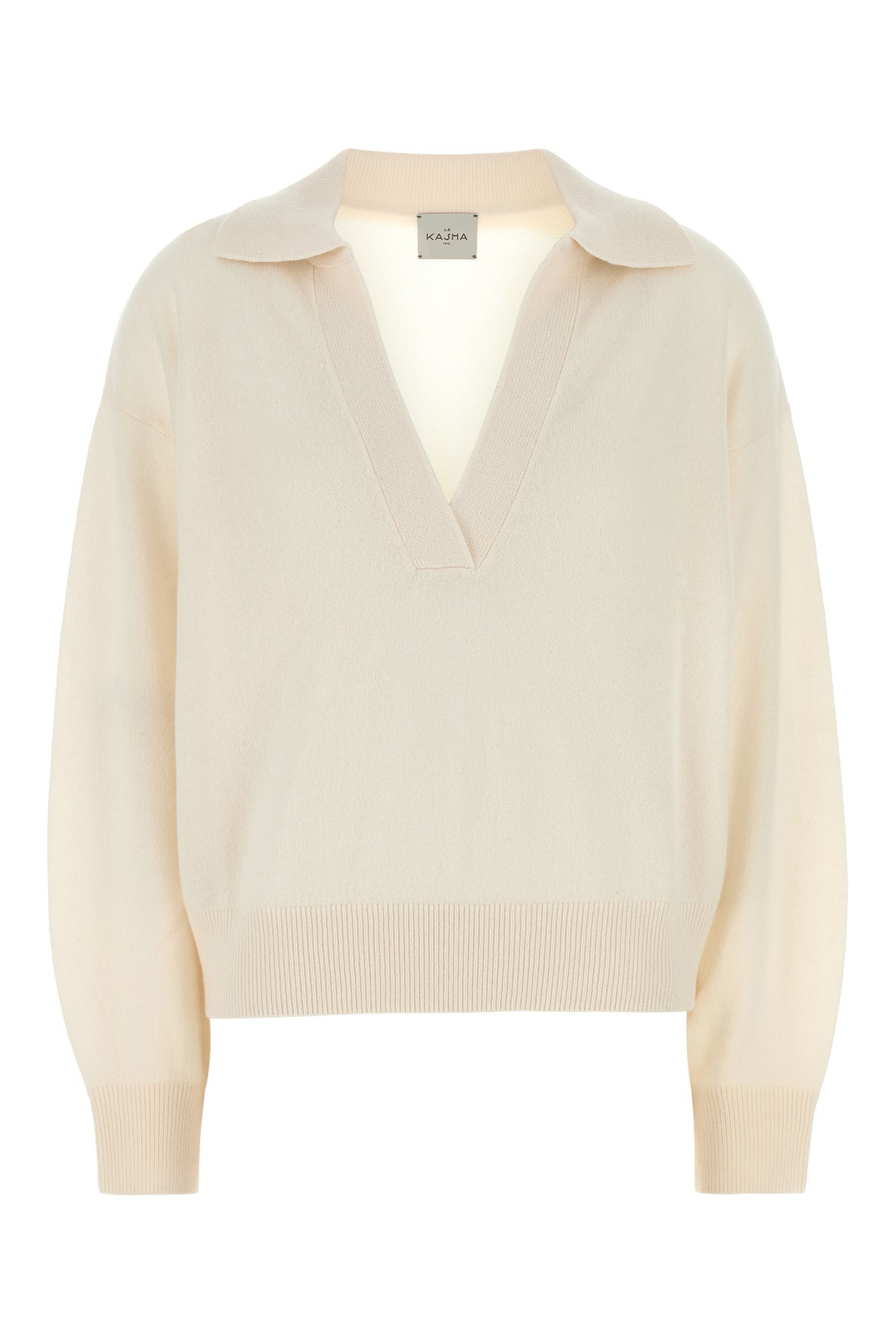 White cashmere oversize Jackson sweater - 1