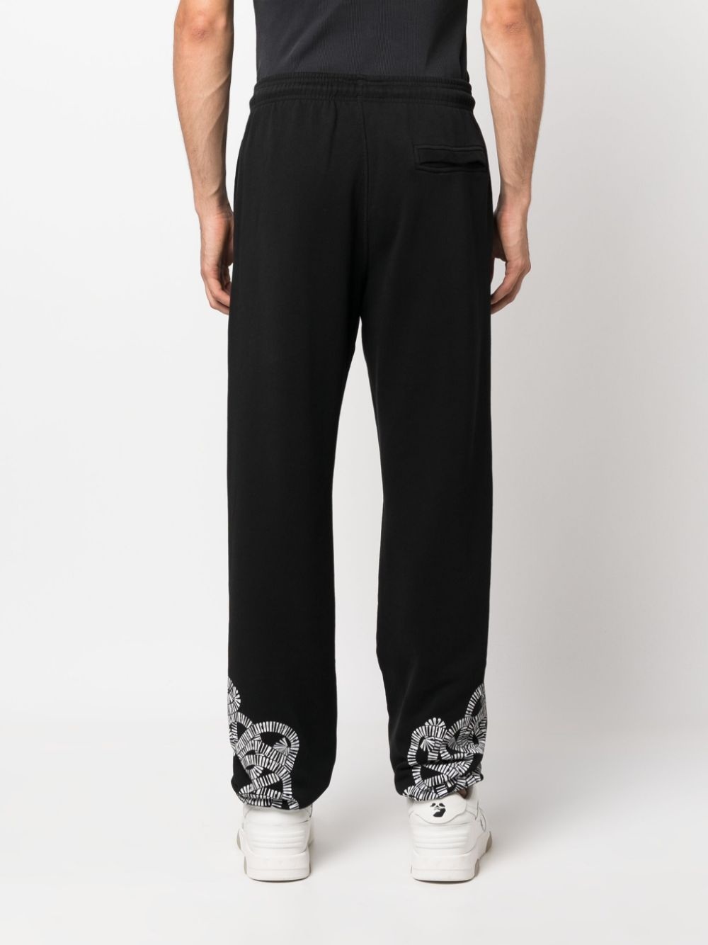 logo-print organic-cotton track pants - 4