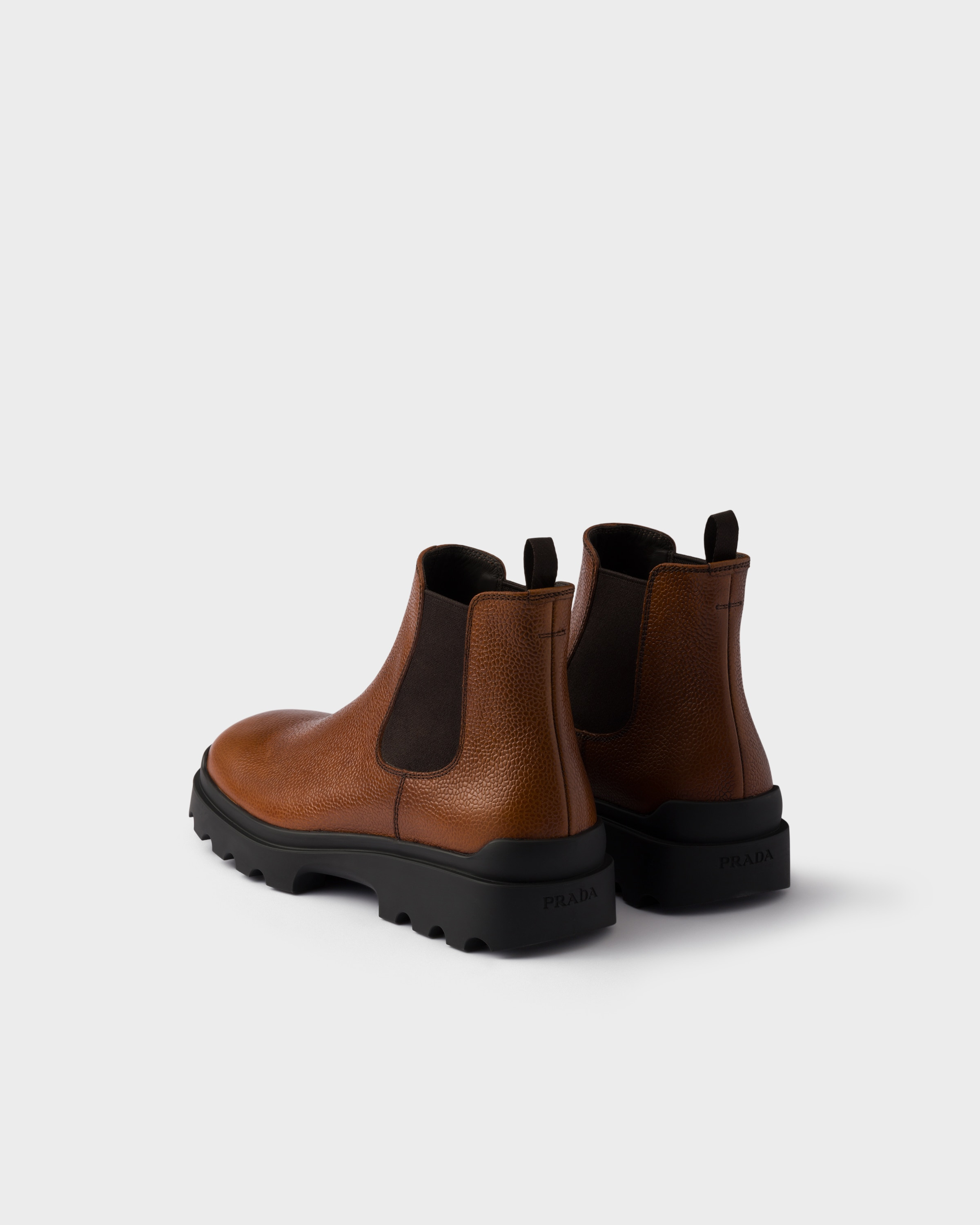 Stamped leather Chelsea boots - 4