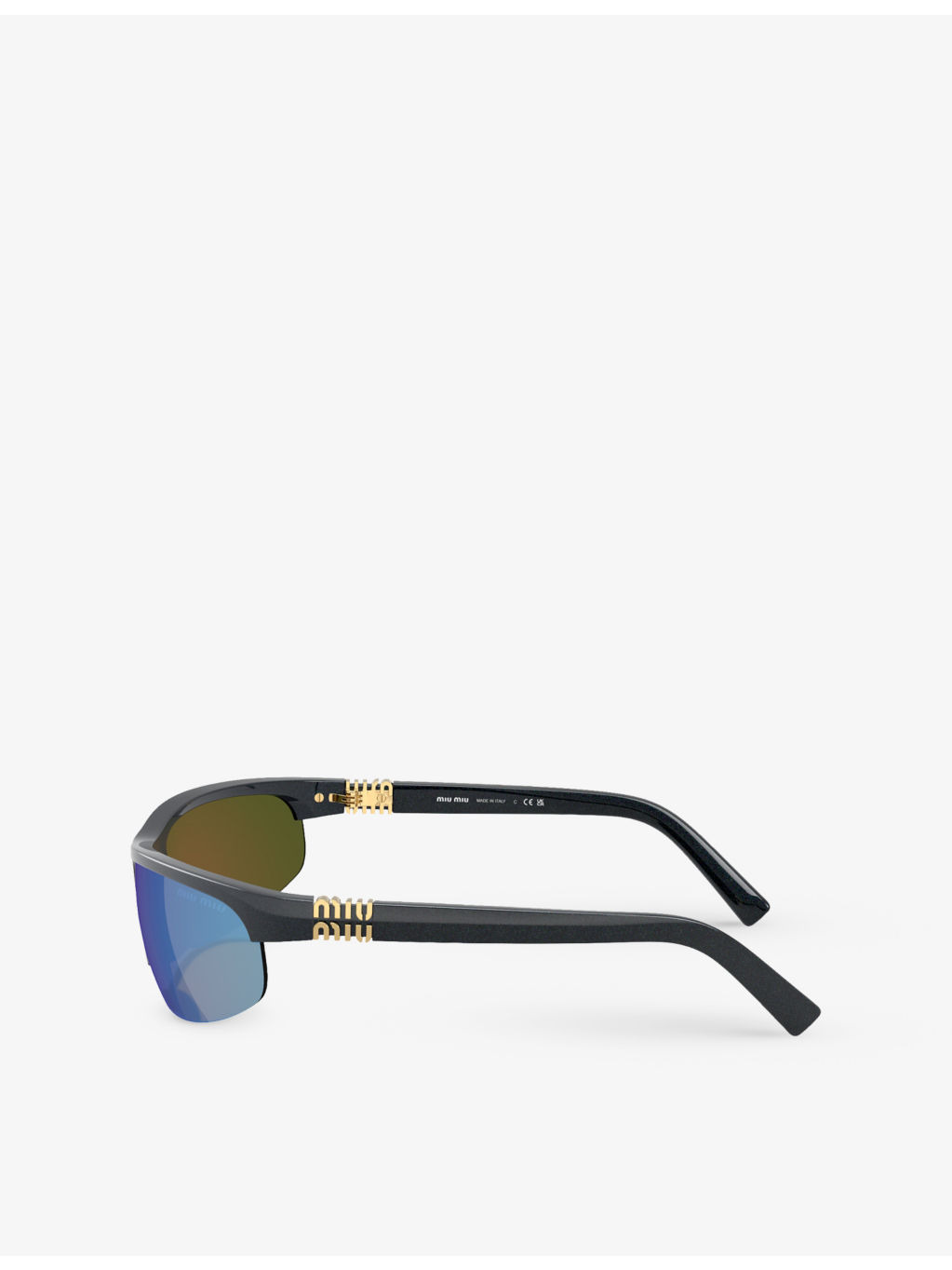 MU A02S Oval-Frame Injected Sunglasses - 3