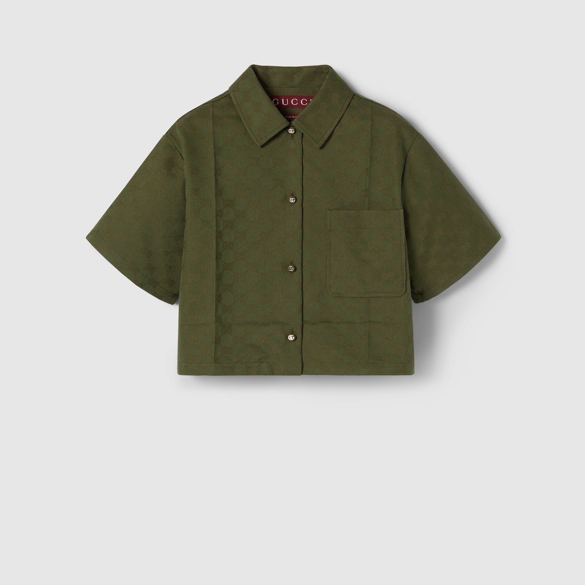 GG cotton gabardine shirt - 1