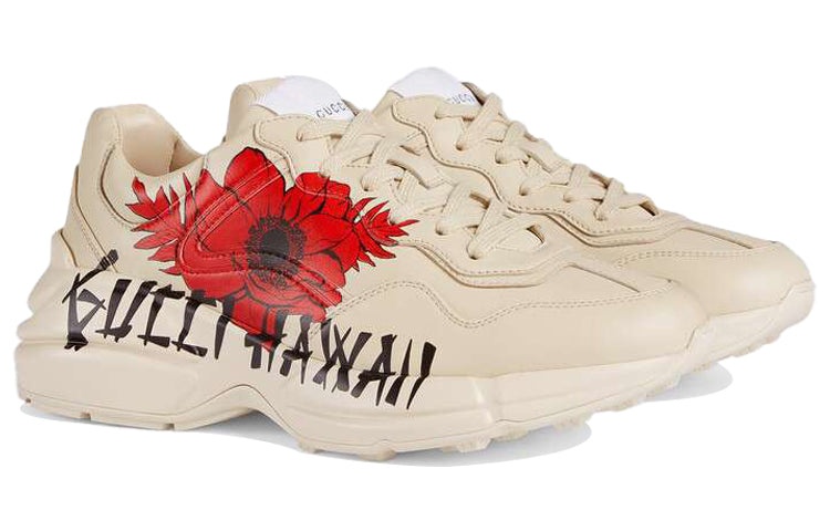 (WMNS) Gucci Rhyton 'Gucci Hawaii Poppy Print' 631708-DRW00-9522 - 3