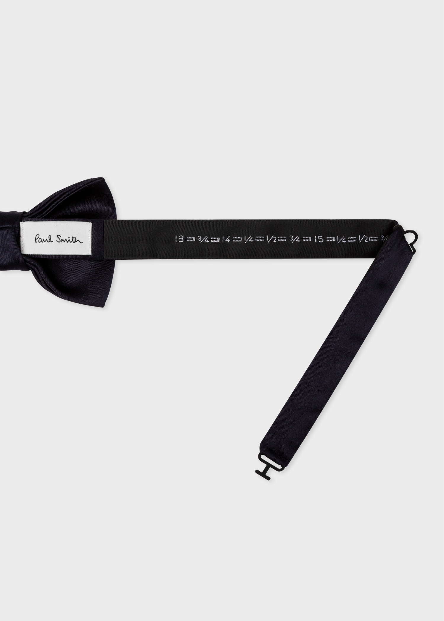 Navy Pre-Tied Silk Bow Tie - 3