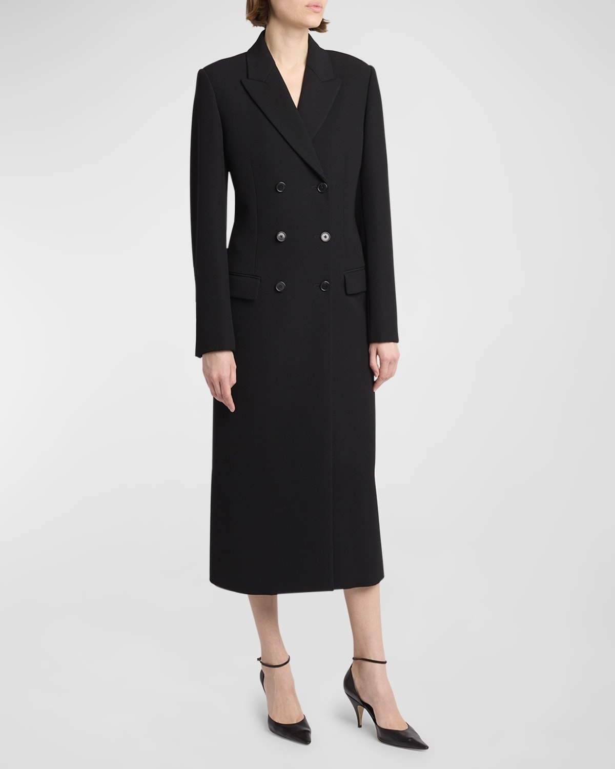 Woody Double-Breasted Wool Coat - 3