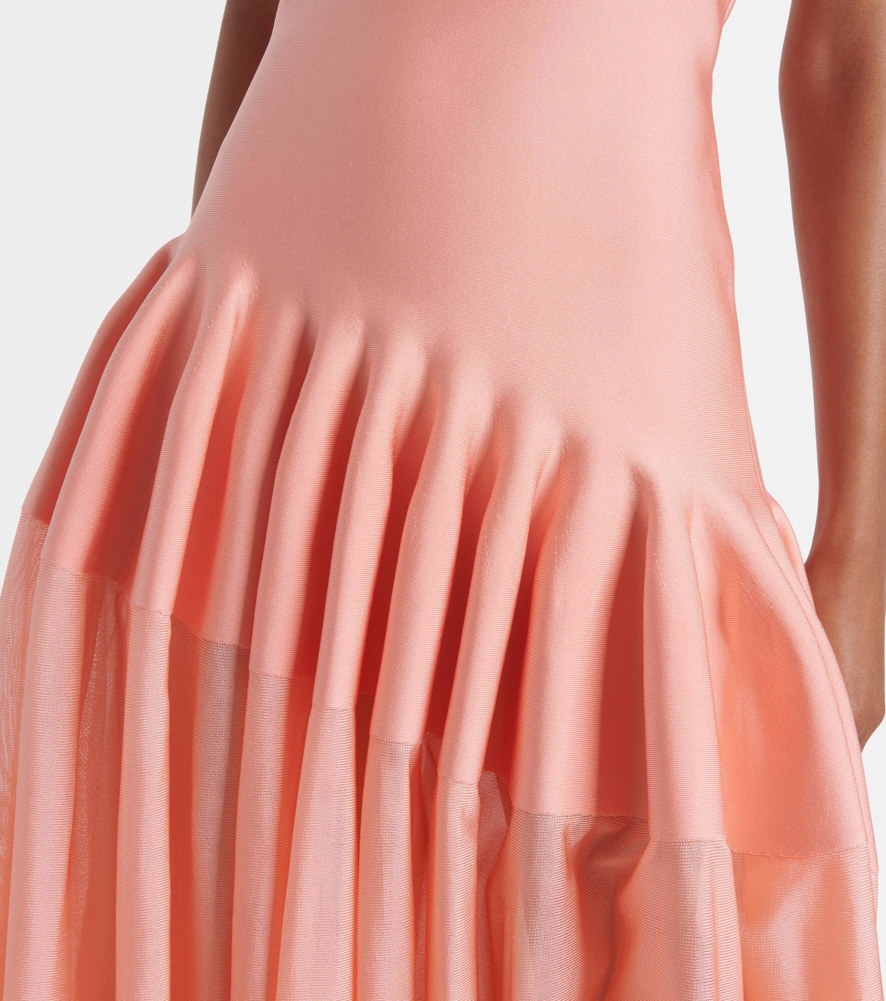 Pleated strapless gown - 5