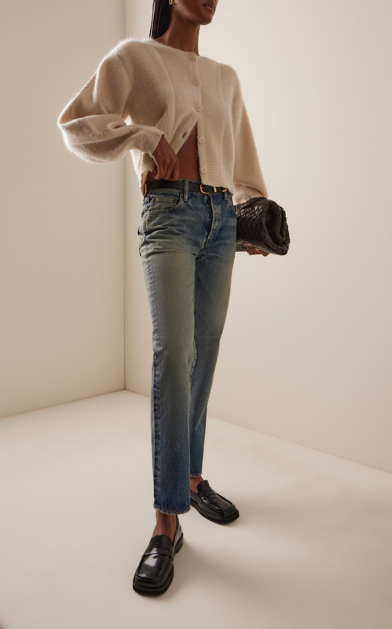 MOUSSY VINTAGE Randolph Rigid Straight-Leg Jeans light wash outlook