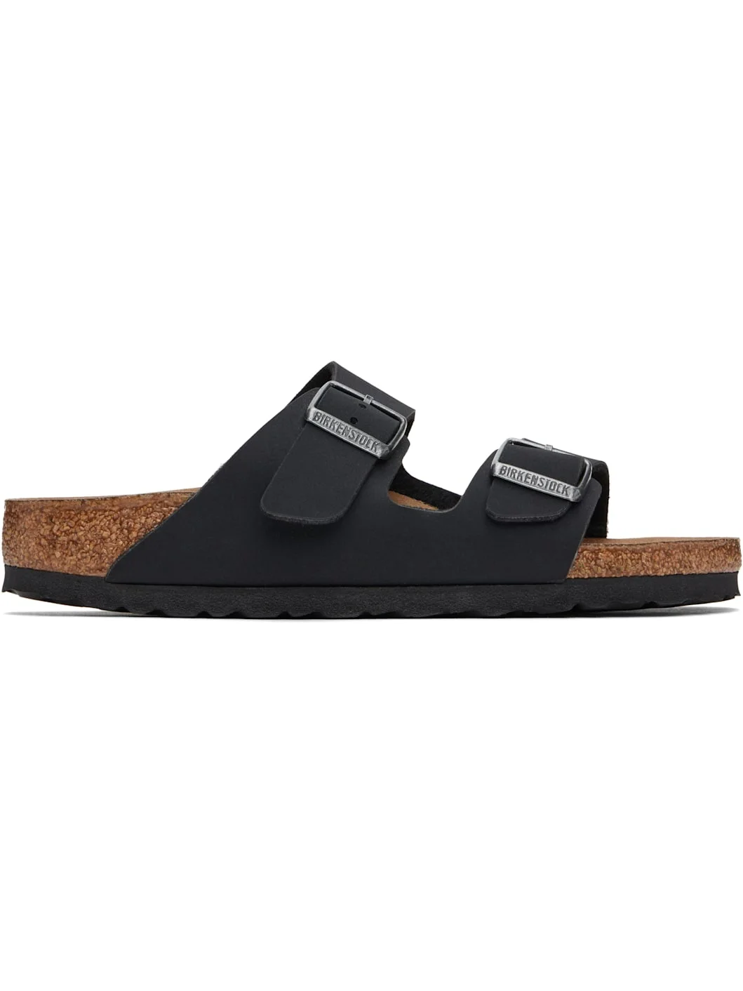 Black Narrow Arizona Vegan Sandals - 1
