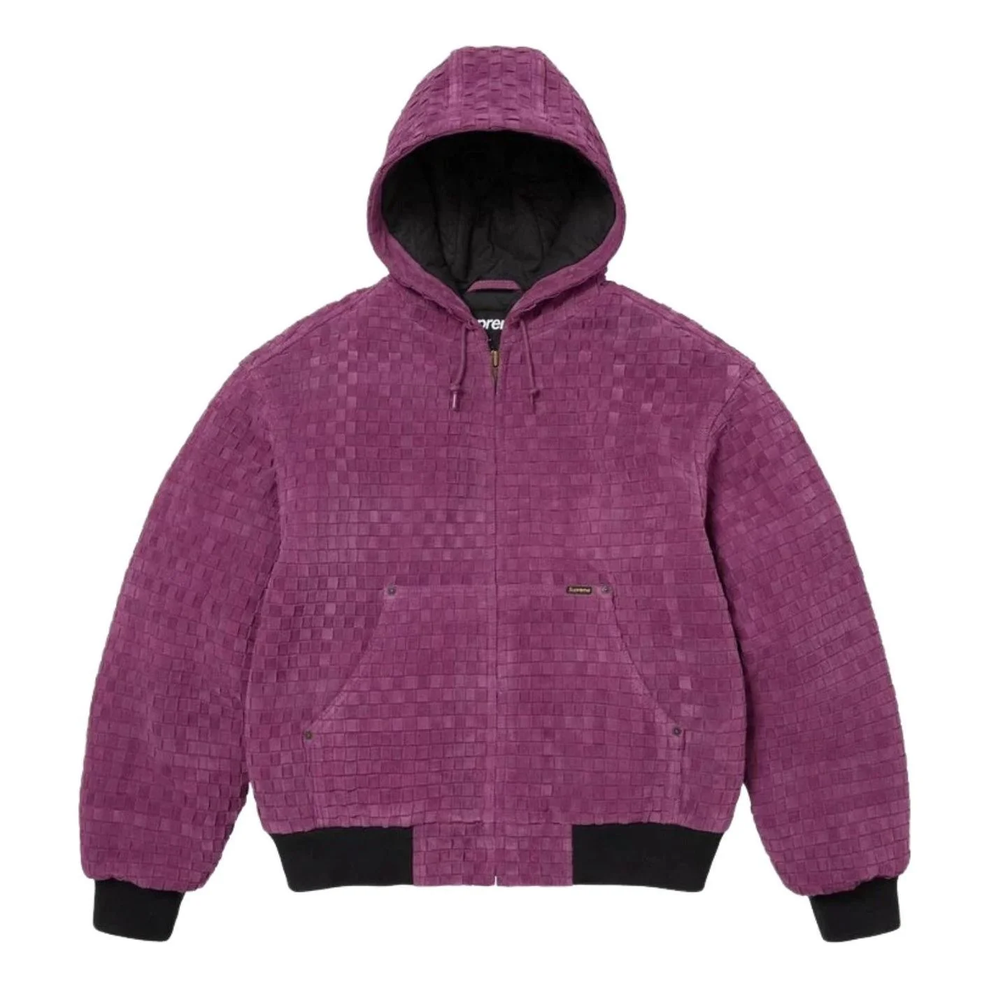 Supreme FW26 Woven Suede Hooded Work Jacket 'Purple' SUP-FW26-010-PUR - 1