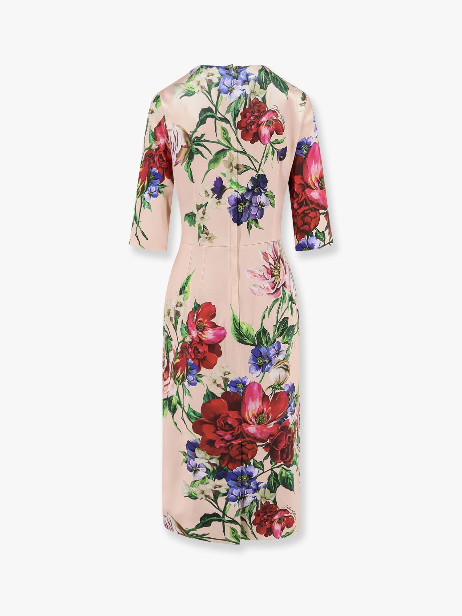 Satin Dress With Iconic Floral Print - 5
