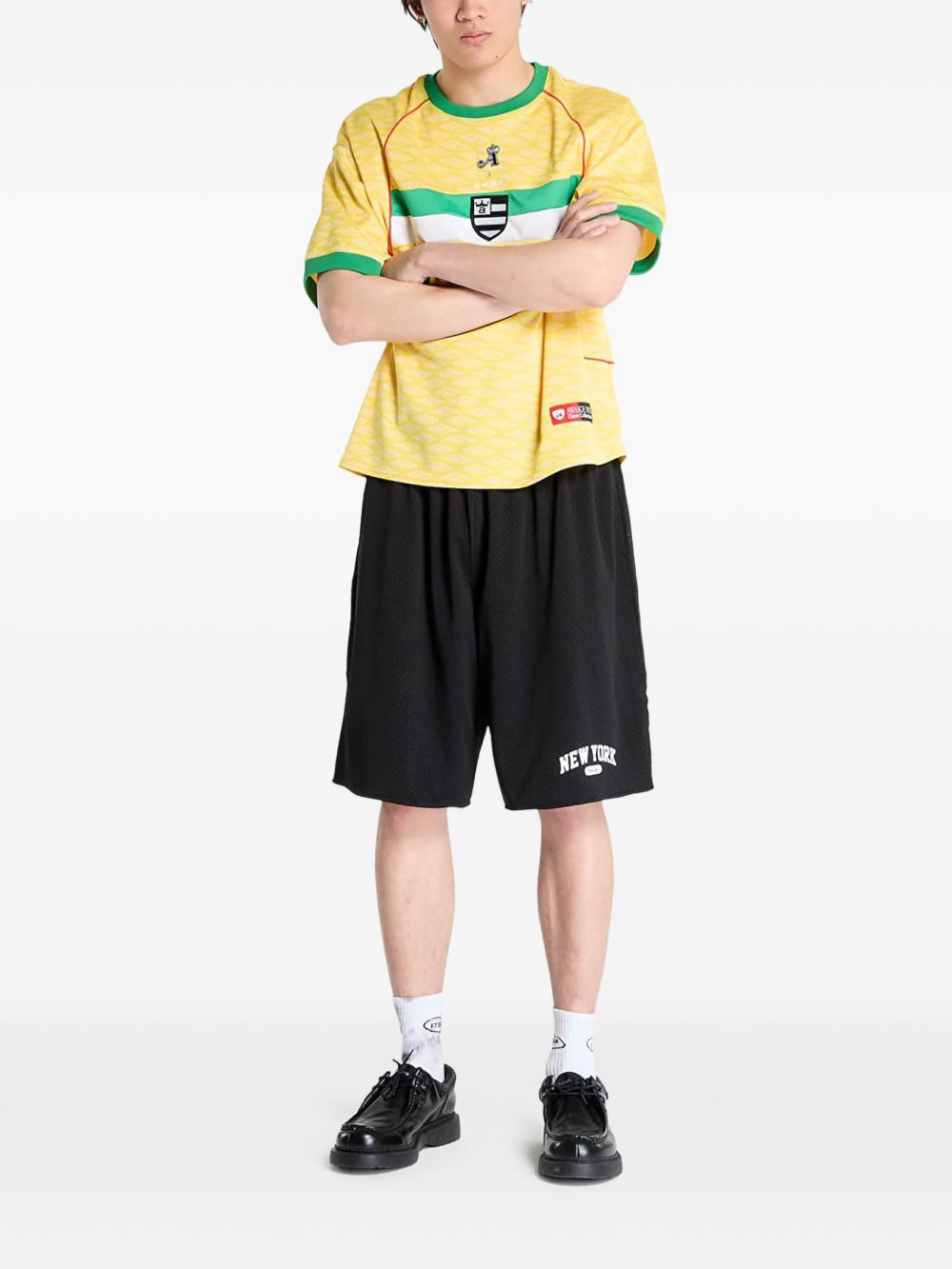 mesh-panel basketball shorts - 2