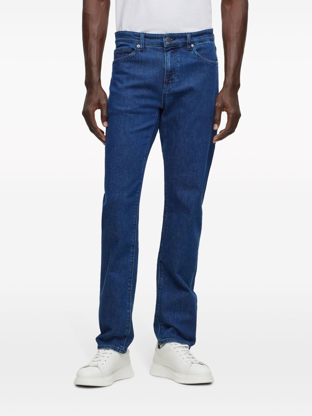 mid-rise straight-leg jeans - 3