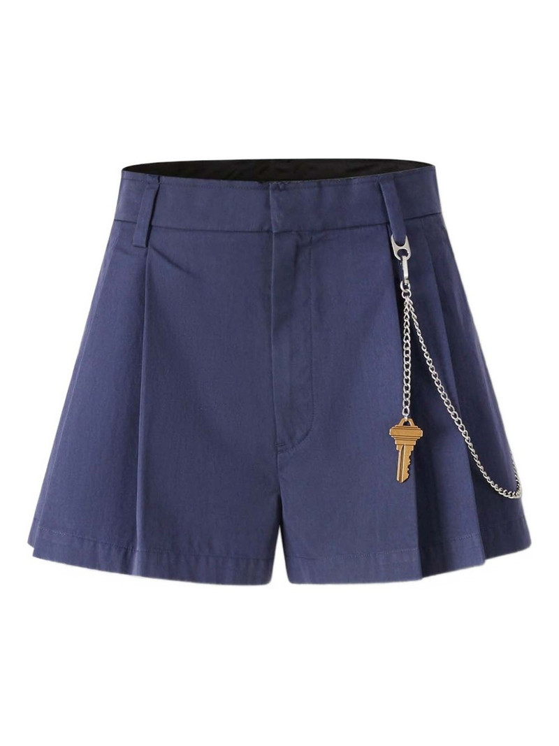 pleated chain-detail skorts 1