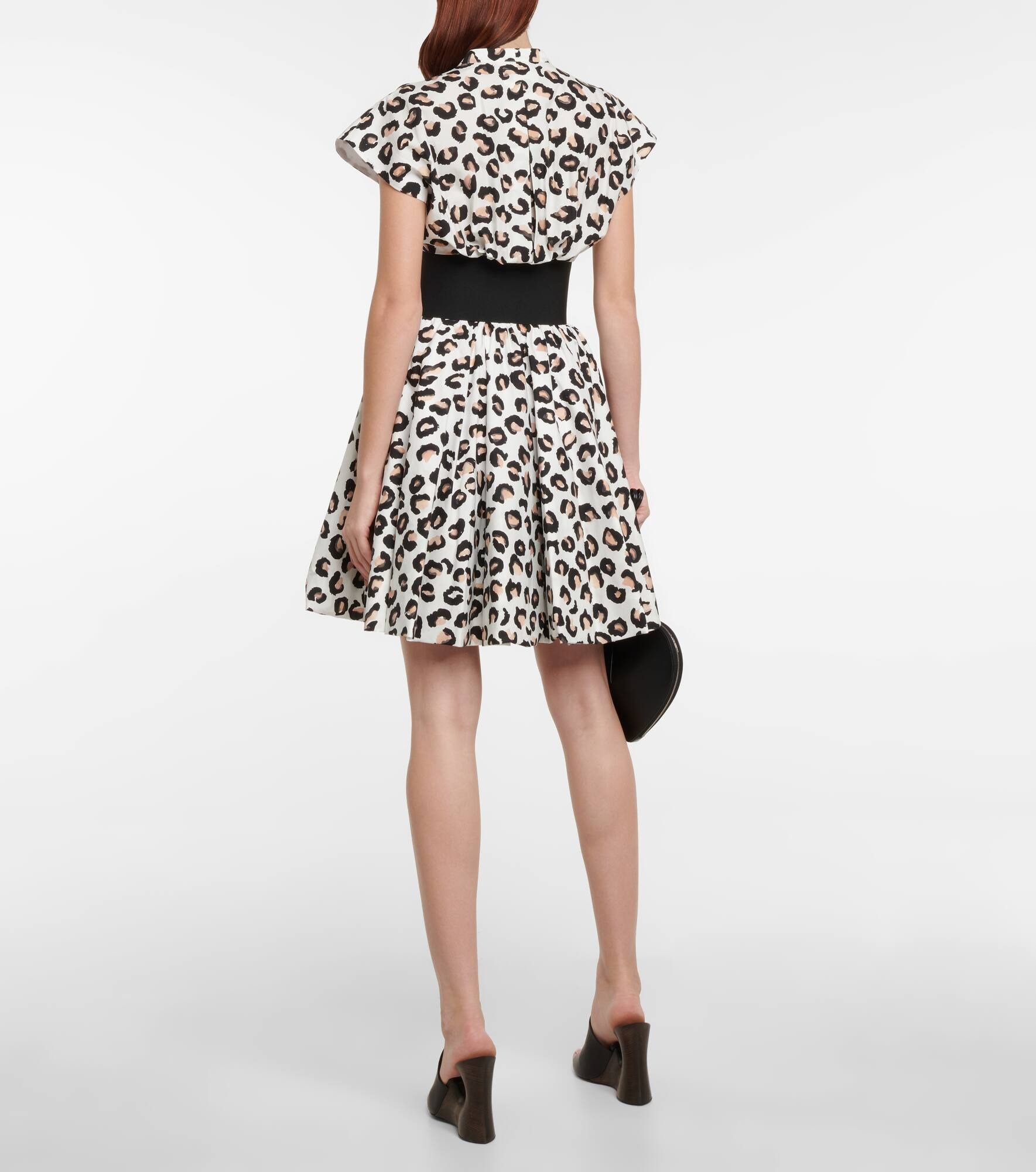 Belted printed cotton minidress - 3