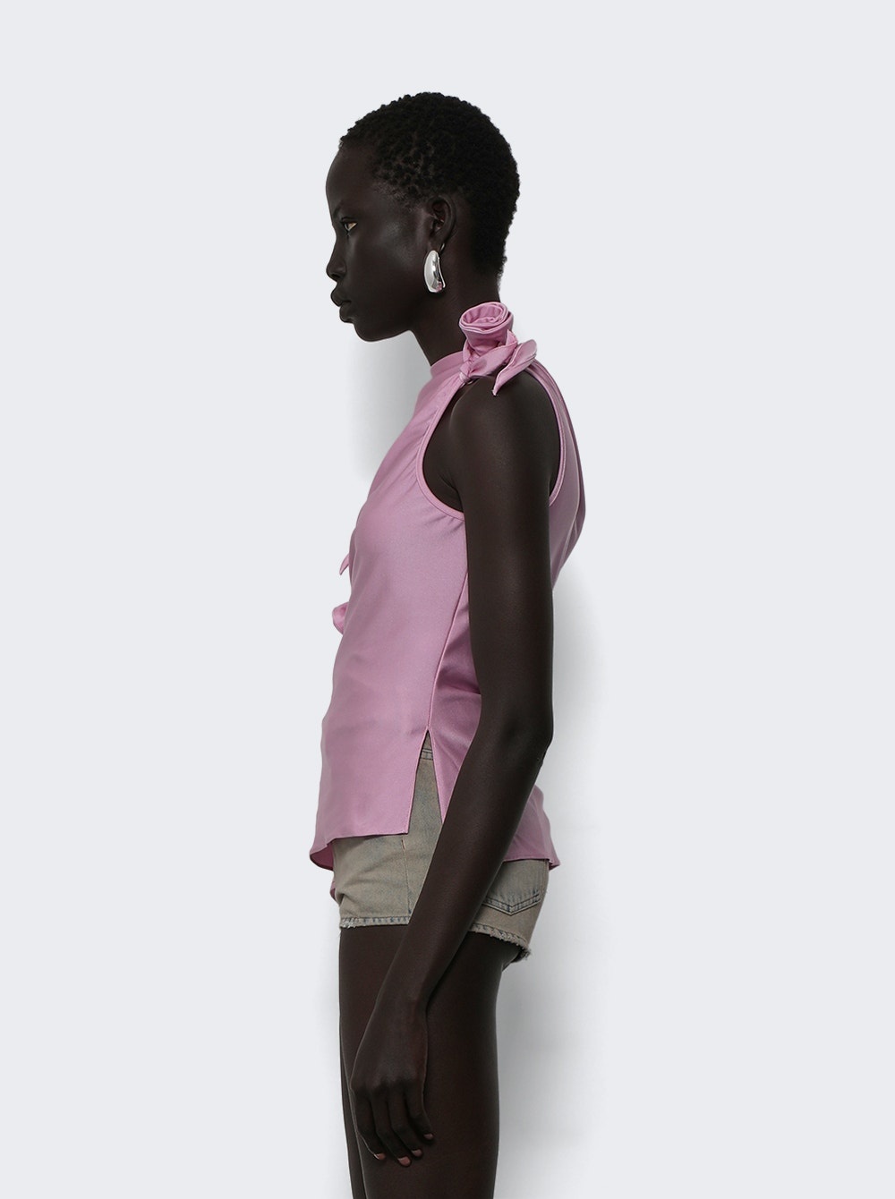 Asymmetric Flower Top Pink - 3