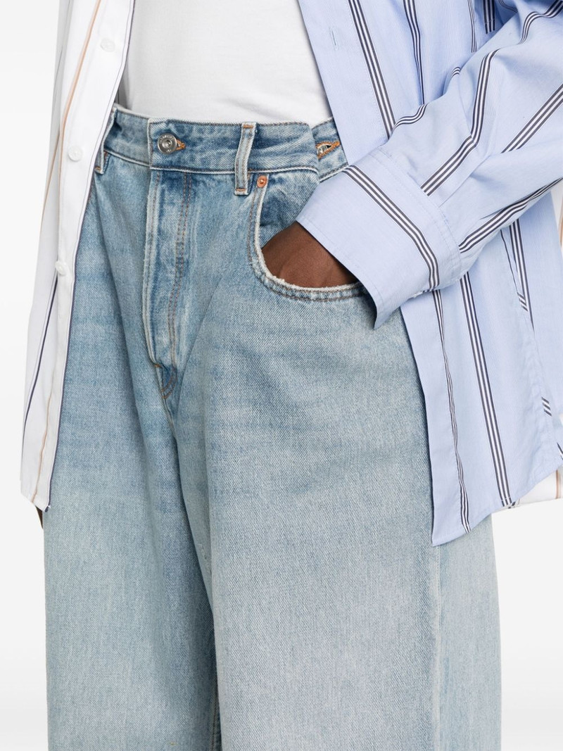 adjustable-waist straight-leg jeans 5