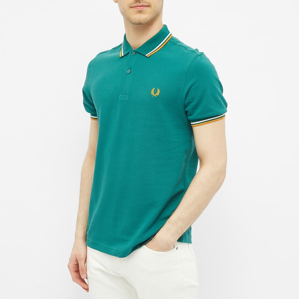 Fred Perry Authentic Slim Fit Twin Tipped Polo - 4