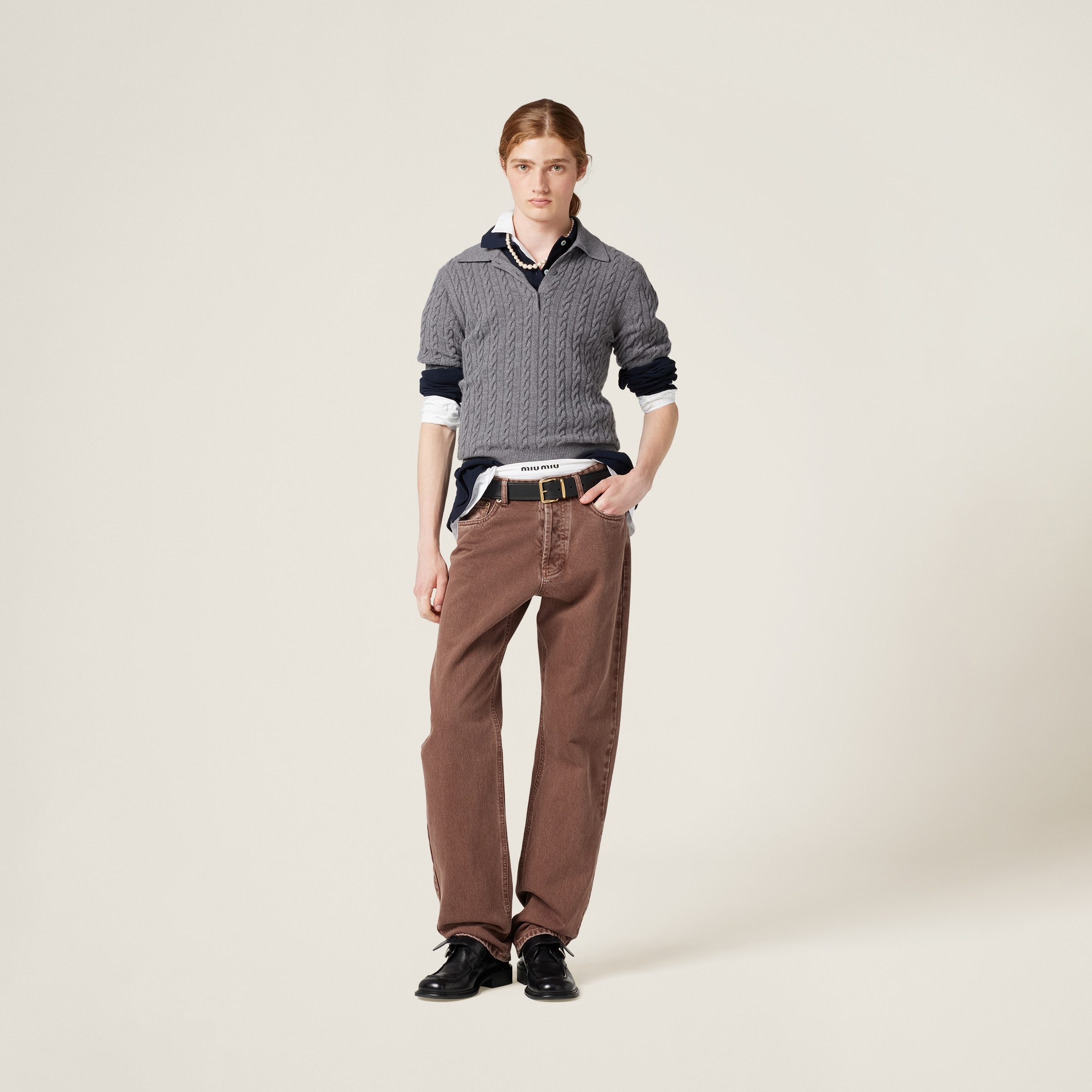 Five-pocket bull denim trousers - 2