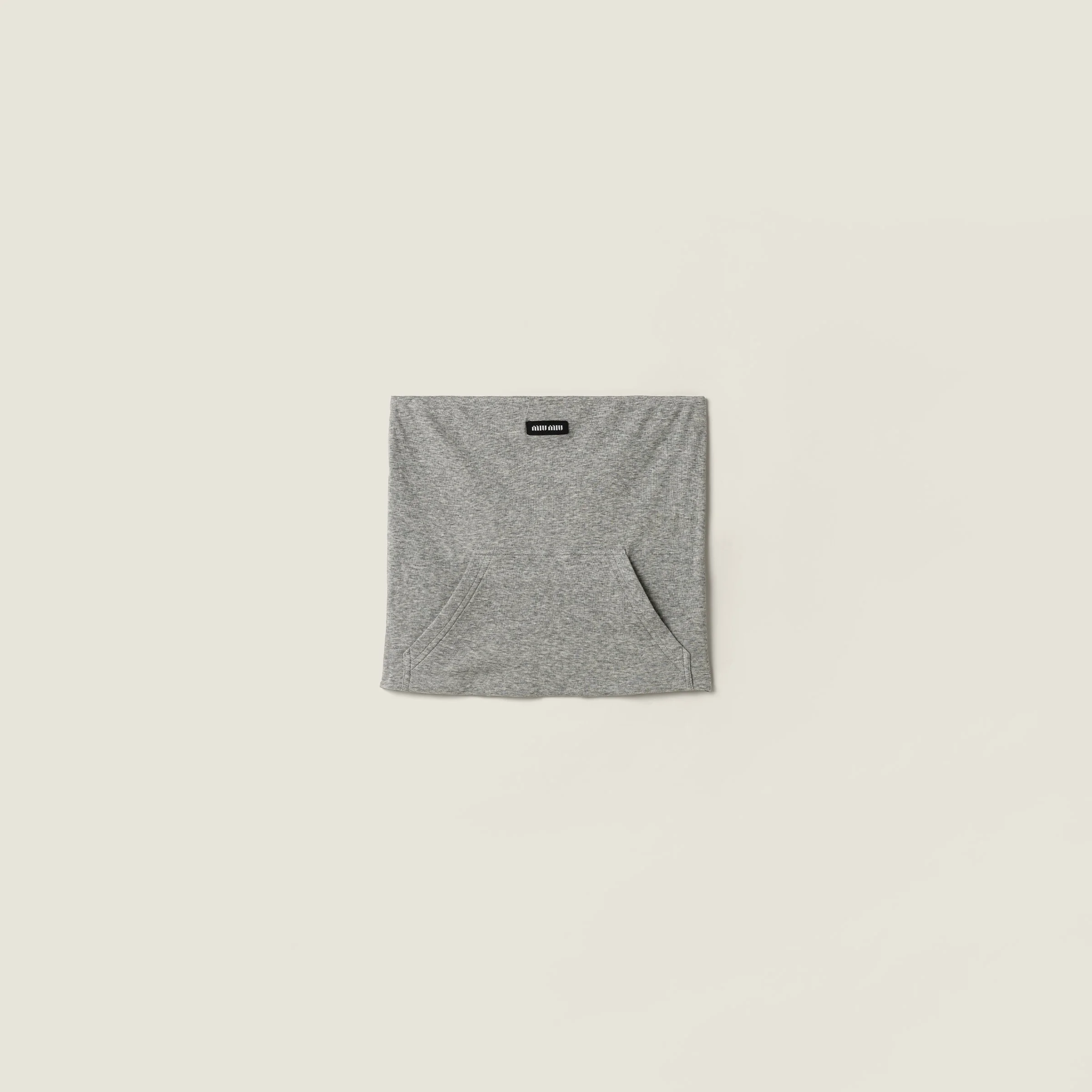 Ribbed jersey top - 1