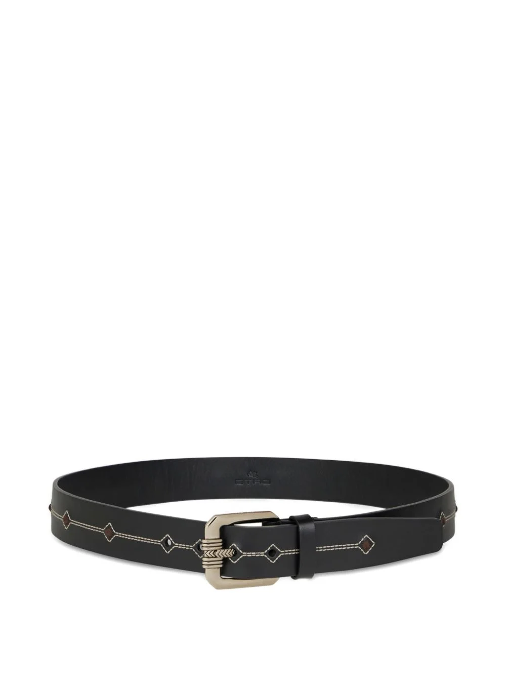 embroidery leather belt - 1