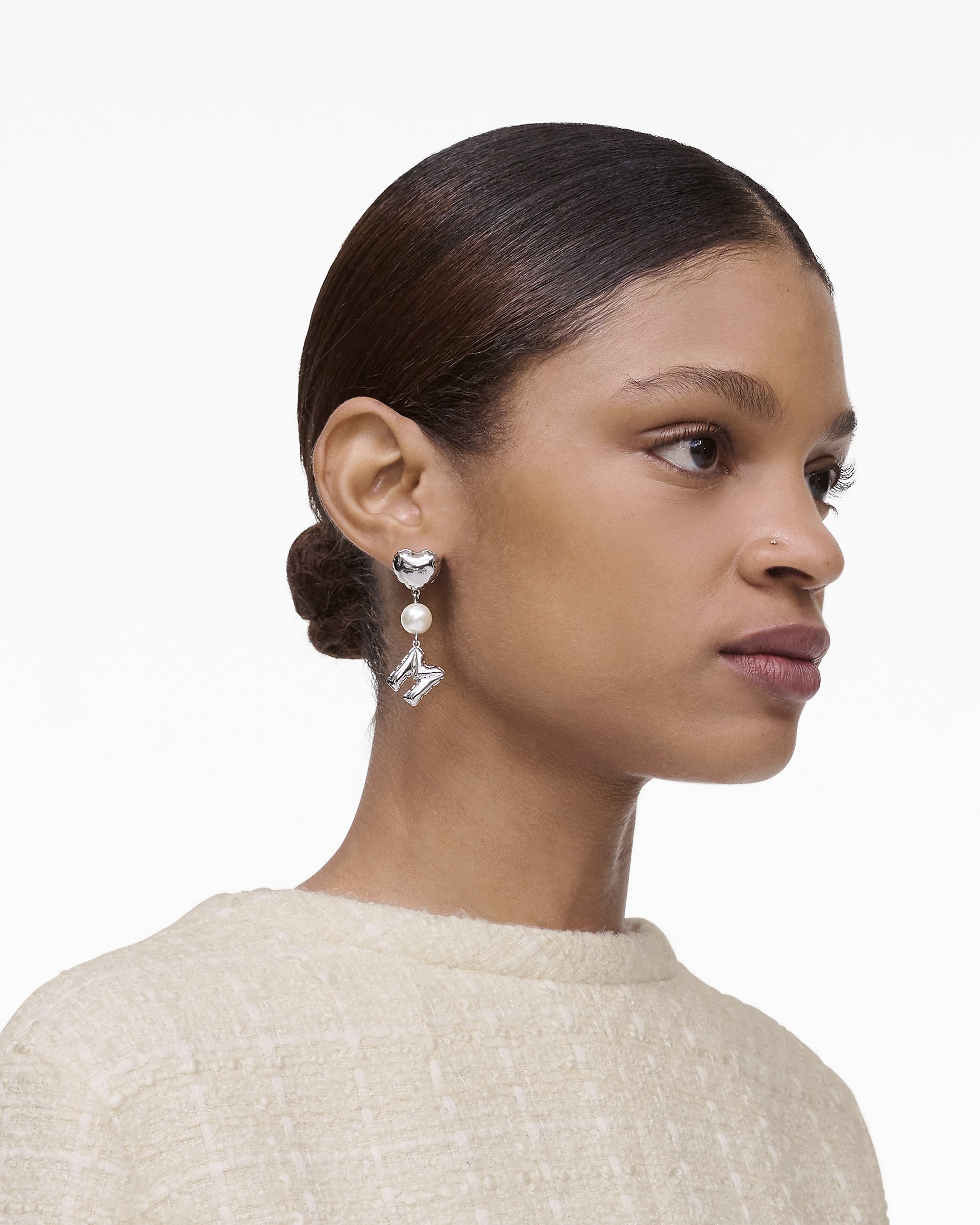 THE MJ BALLOON PEARL EARRINGS - 2