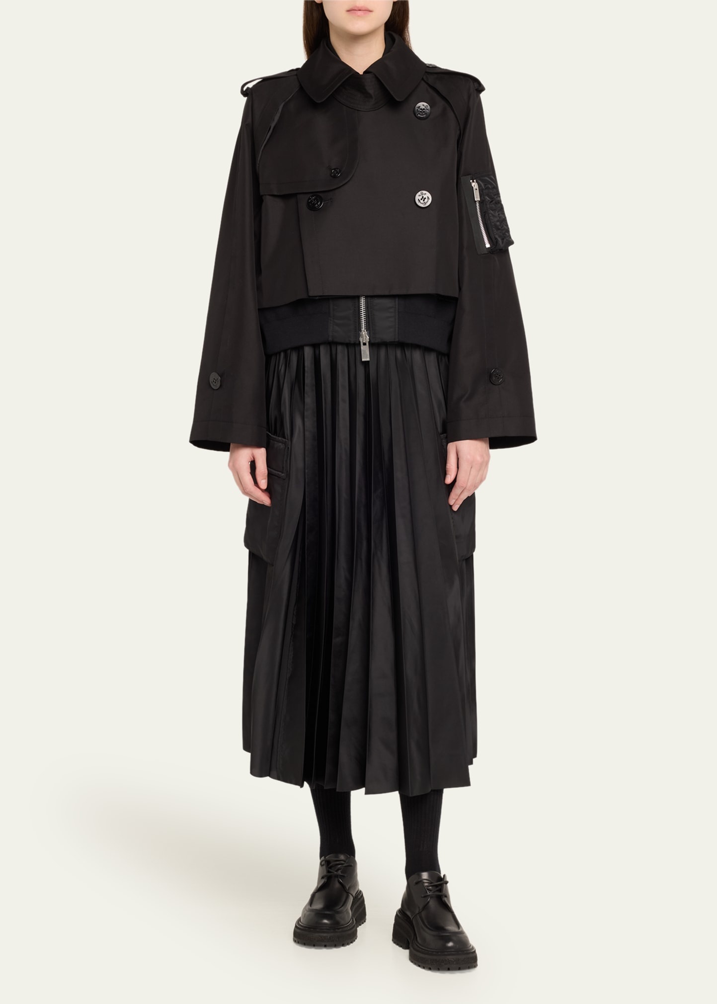 国内より1WEEK【sacai】Cotton Gabardine Skirt Cotton Gabardine Skirt | sacai Official Store サカイ