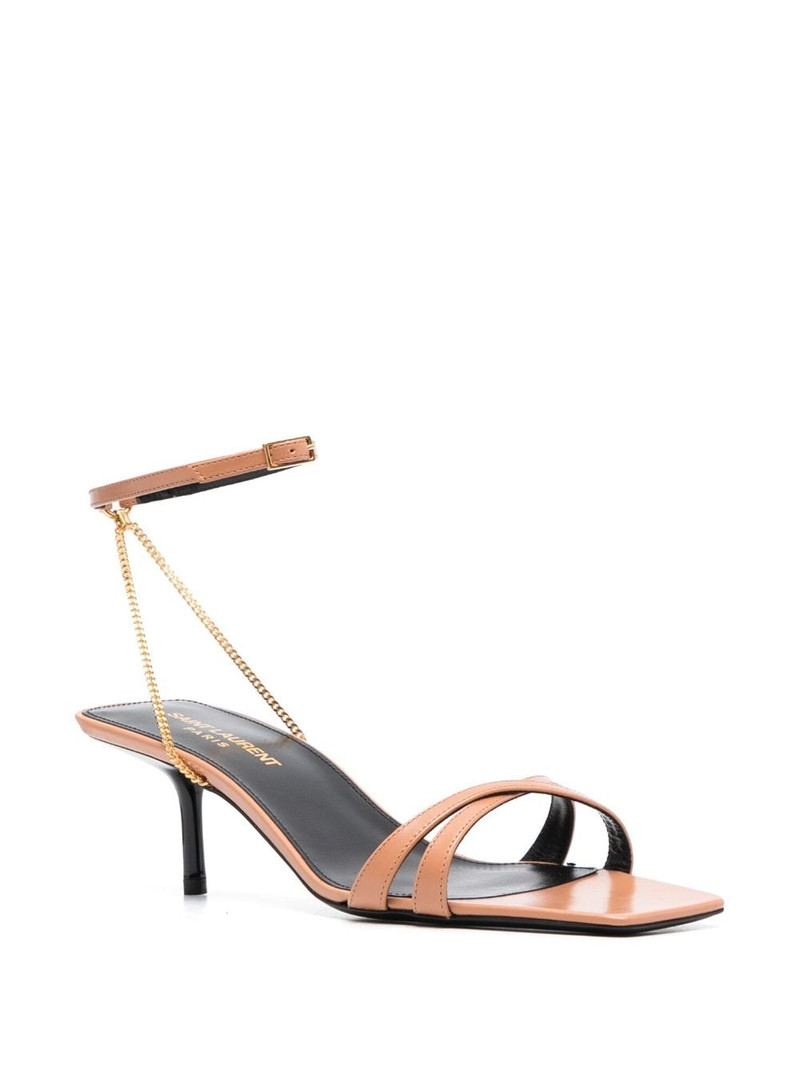 SAINT LAURENT Melody ankle-strap sandals outlook