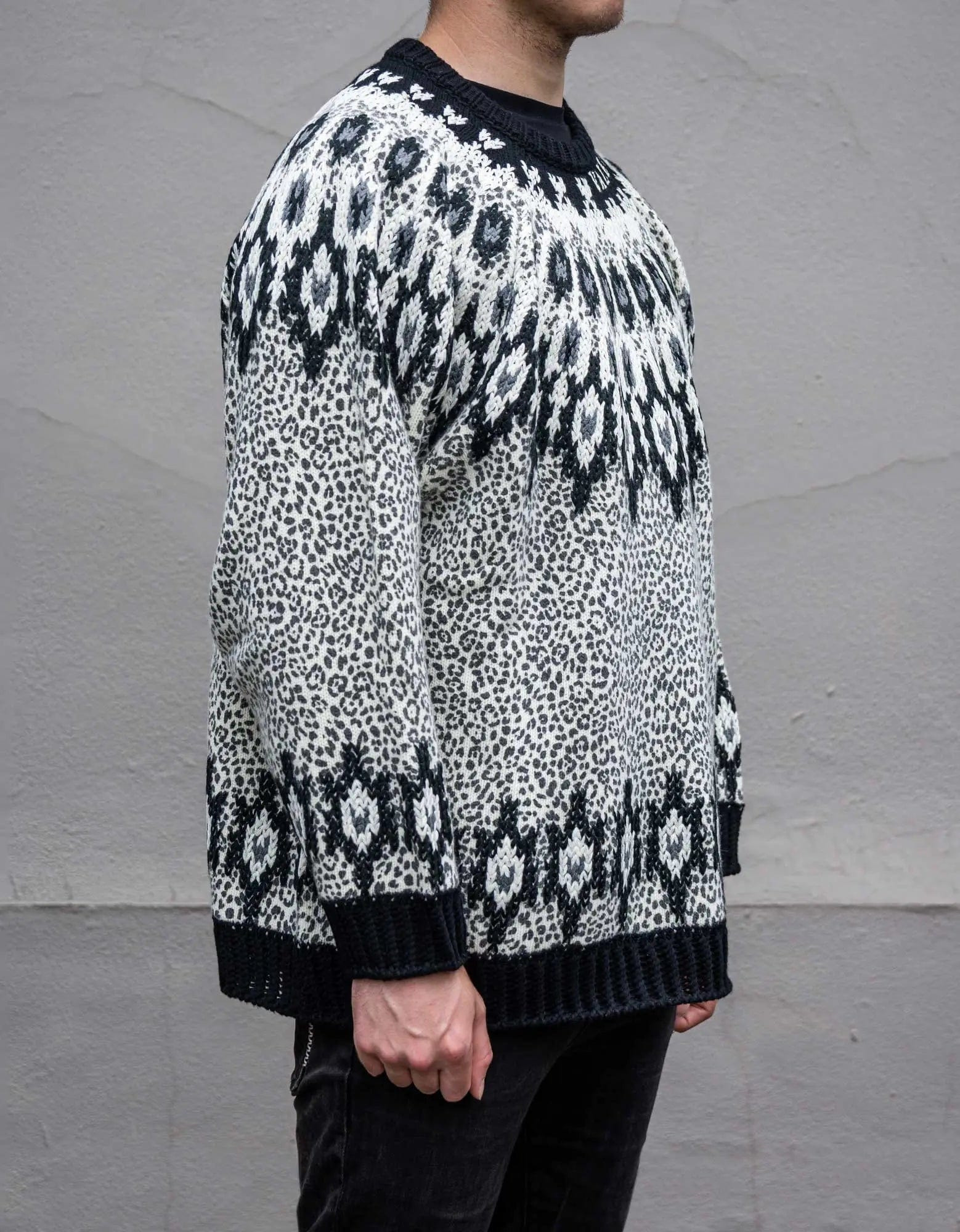 Valentino Animalier Graphic Wool Sweater - 8