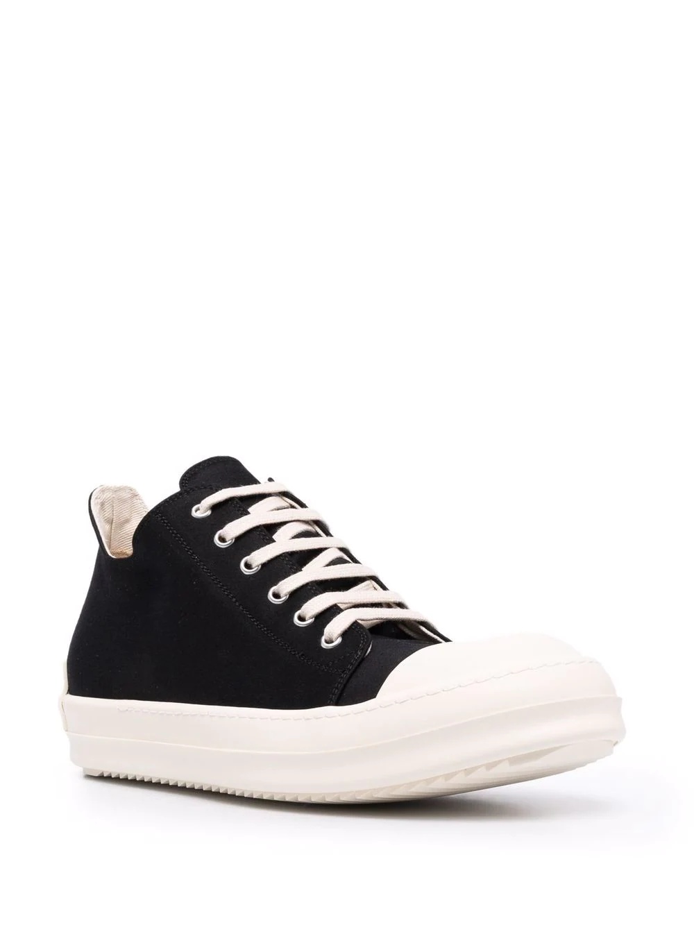 low-top canvas sneakers - 2